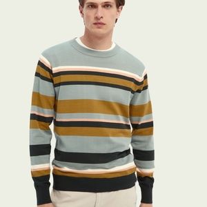 Scotch and Soda - Men's Lightweight Striped Sweater - Size Small